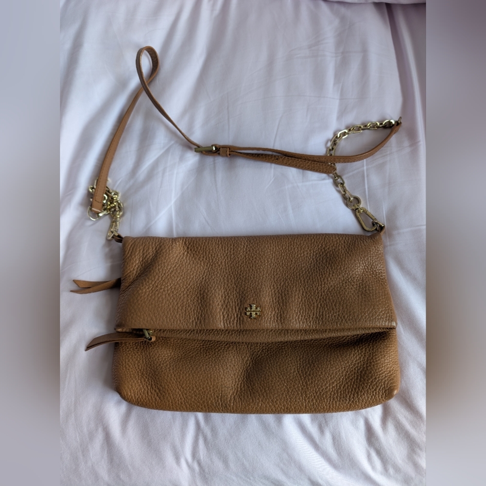 Tory Burch Tan Soft Leather Crossbody Bag